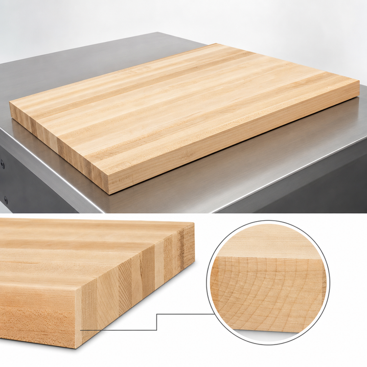 Product image #4 for John Boos Boos Block 72 Inch x 32 Inch Edge Grain Maple Kitchen Countertop, 1-1/2 Inch Thick, Varnique Finish