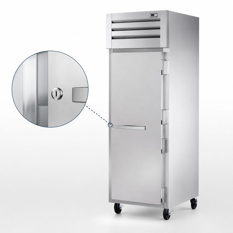Product image #4 for True SPEC SERIES One-Section Standard-Depth Reach-In Heated Holding Cabinet with Locking Stainless Steel Door