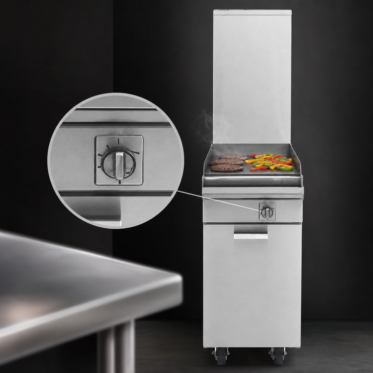 Product image #4 for Garland Master Series M8T 17-Inch Modular Gas Griddle with 1-Inch Thick Steel Plate and Thermostatic Controls