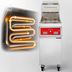 Thumbnail image #5 for Vulcan PowerFry3 High-Efficiency Gas Floor Fryer with Programmable Computer Controls, 85-90 lb Capacity, 21-Inch Wide