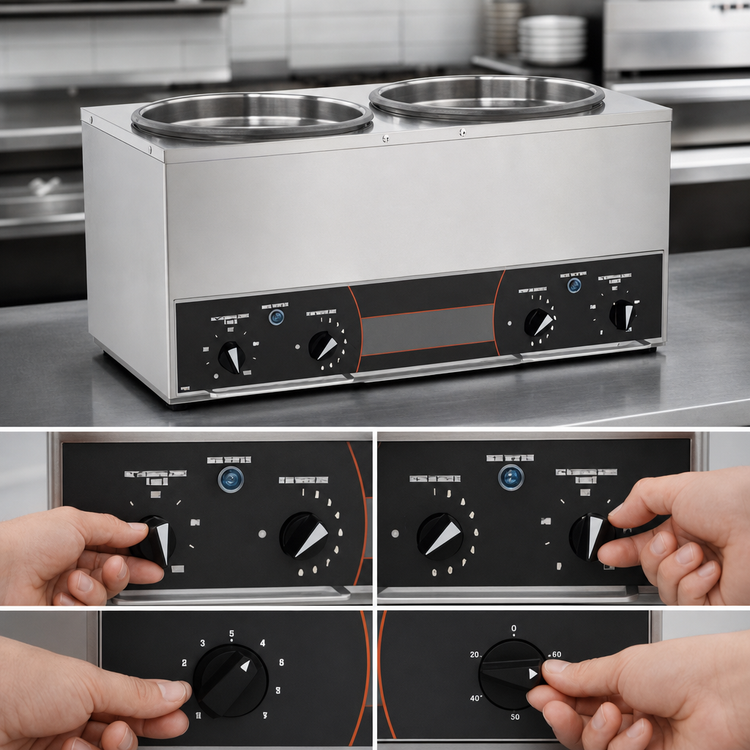 Product image #4 for Vollrath Cayenne® Twin Well 7-Quart Countertop Rethermalizer