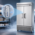 Thumbnail image #4 for True Two-Section Reach-In Freezer, -10°F, Stainless Steel, Self-Contained Bottom Mount