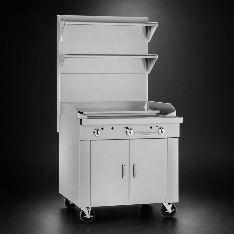 Product image #4 for Southbend Platinum 24-Inch Heavy Duty Gas Range with 17-3/4-Inch Plancha Griddle and Cabinet Base