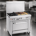 Thumbnail image #4 for Southbend Ultimate 36-Inch Commercial Gas Restaurant Range with 2 Non-Clog Open Burners, 24-Inch Griddle and Cabinet Base