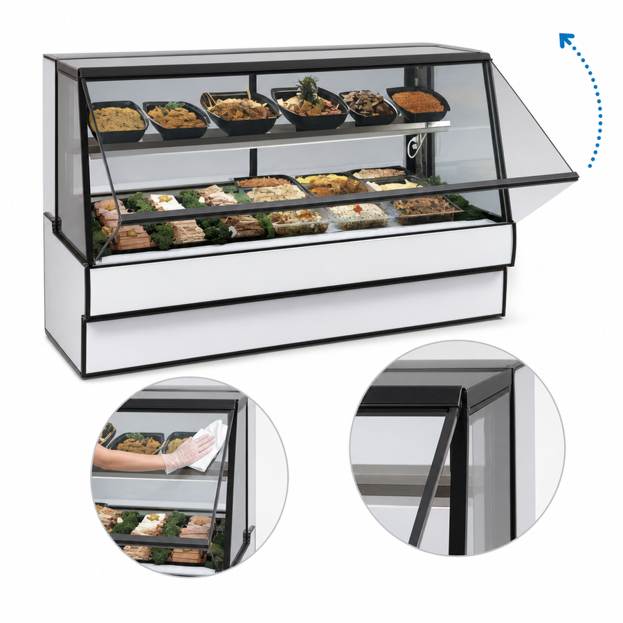 Sloped Tempered Thermopane Front Glass