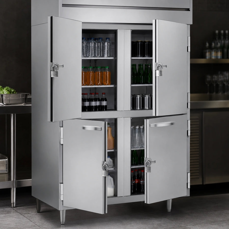 Four Lockable Solid Half Doors