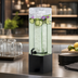 Thumbnail image #4 for Iron Collection Mission Square Beverage Dispenser, 1.5 Gallon, Acrylic with Black Metal Base