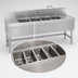 Thumbnail image #4 for Eagle Group Spec-Bar Four-Compartment Underbar Sink Unit, 66 Inch Wide x 19 Inch Deep, Right Drainboard
