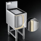 Thumbnail image #4 for Eagle Group Spec-Bar B18IC-24 Underbar Insulated Stainless Steel Ice Bin/Cocktail Unit, 18"W x 24"D, 64 lb Capacity
