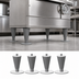 Thumbnail image #4 for Hoshizaki 4-Pack 6-Inch Stainless Steel Flange Legs for Braising Pans & Tilt Skillets