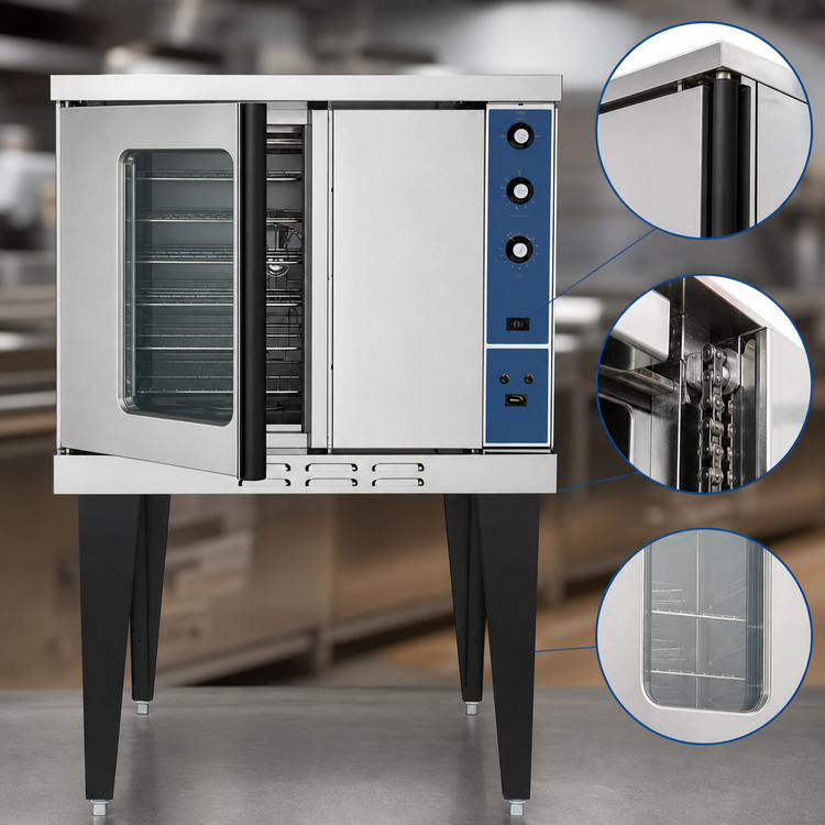 Product image #4 for Duke 613-E1V Single Deck Full-Size Electric Convection Oven