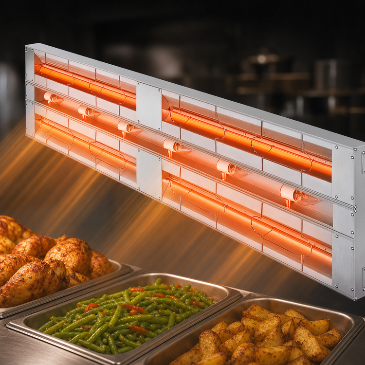 Product image #4 for Hatco Glo-Ray 54-Inch Lighted Double Infrared Strip Heater