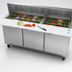 Thumbnail image #5 for Beverage-Air 72-Inch Three-Section Mega Top Refrigerated Prep Table with 30-Pan Opening