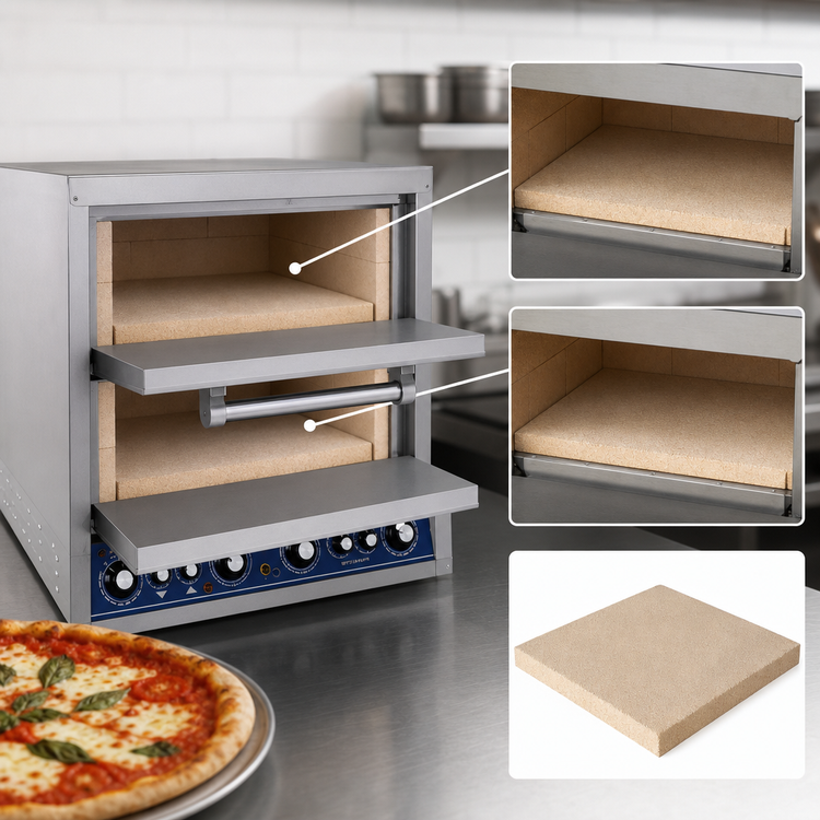 Product image #4 for Bakers Pride HearthBake Series Countertop Electric Two-Compartment Brick-Lined Pizza/Bake Oven