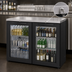 Thumbnail image #4 for True Premier Bar 36-Inch Pass-Thru One-Section Back Bar Cooler with 2 Locking Glass Doors and Stainless Steel Top