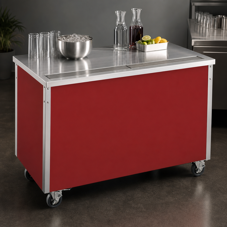 Product image #4 for Vollrath 4-Series Signature Server ADA Modular Stainless Steel Beverage Counter with Enclosed Base, 46 x 28 x 34 Inches