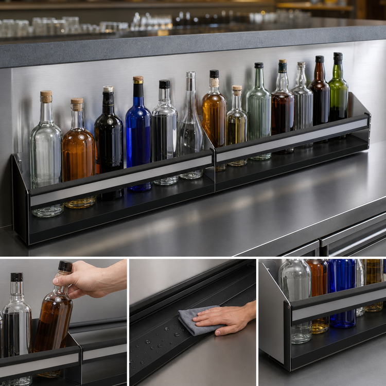 Product image #4 for Glastender 51-Inch Single Stainless Steel Speed Rail