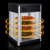 Thumbnail image #4 for Hatco Flav-R-Fresh® FDWD-1 Countertop Hot Food Holding & Display Cabinet, 1 Door, 4-Tier Rotating Rack