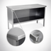 Thumbnail image #4 for John Boos 72-Inch x 24-Inch Stainless Steel Open-Front Enclosed Base Work Table with Fixed Undershelf, 14-Gauge Top