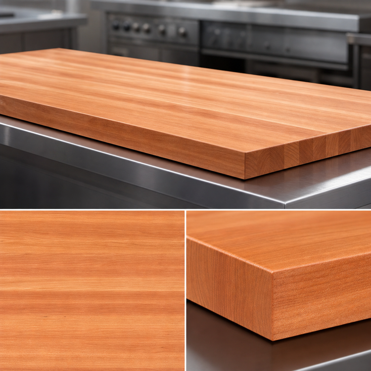 Product image #4 for Boos Block American Cherry Edge Grain Kitchen Countertop, 144 x 38 x 2-1/4 Inch, Varnique Finish