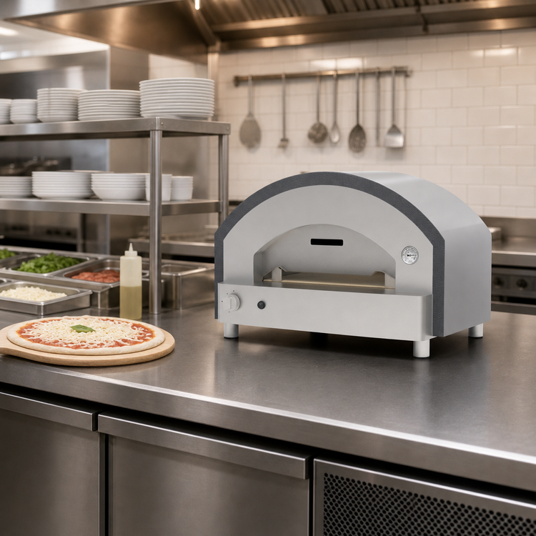 Product image #4 for Trento Alfa Quick Series Single-Deck Countertop Natural Gas Pizza Oven, 4-Pizza Capacity