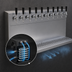 Thumbnail image #4 for Glastender WT-10-SSR Wall-Mount Glycol-Cooled Draft Dispensing Tower, 10 Faucets