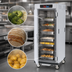 Thumbnail image #4 for Metro C5 9 Series Mobile Full-Height Pass-Thru Controlled Humidity Heated Holding and Proofing Cabinet with Solid Doors and Lip Load Slides