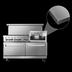 Thumbnail image #4 for CookRite 60-Inch Commercial Gas Range with 6 Burners, 24-Inch Griddle/Broiler and 2 Standard Ovens, LP Gas
