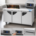 Thumbnail image #4 for Turbo Air Super Deluxe 72-5/8-Inch Three-Section Sandwich/Salad Prep Table with 10-Pan Opening