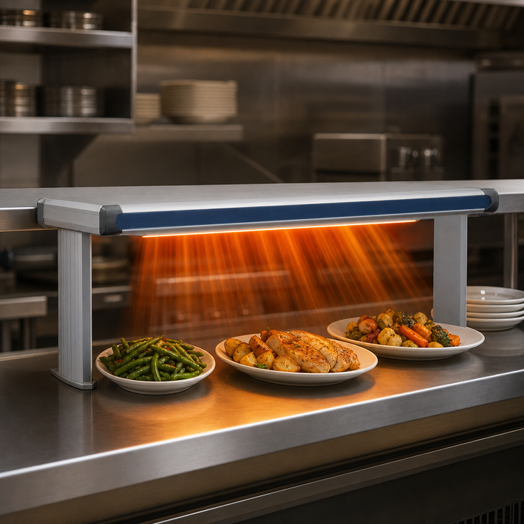Product image #4 for Hatco Glo-Ray® Designer Dual Lighted Strip Heater, 21-1/2 Inch Wide, Aluminum, 820 Watt