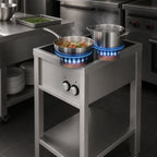 Thumbnail image #4 for Eurodib USA FCIHD235OS3PH Commercial Freestanding Dual-Zone Induction Cooktop, Stainless Steel, 208V 3-Phase