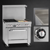 Thumbnail image #4 for Southbend S-Series 36-Inch Gas Restaurant Range with 2 Open Burners, 24-Inch Griddle and Convection Oven