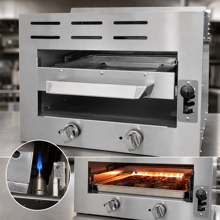 Product image #4 for IKON Cooking IRSB-24 24-Inch Natural Gas Infrared Salamander Broiler
