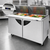 Thumbnail image #4 for Turbo Air Super Deluxe 60-Inch Two-Section Sandwich/Salad Mega Top Refrigerated Prep Table with 24-Pan Opening