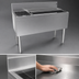Thumbnail image #4 for Glastender 42-Inch Stainless Steel Underbar Combo Ice Bin/Cocktail Unit with Bottle Well, 84 lb Ice Capacity
