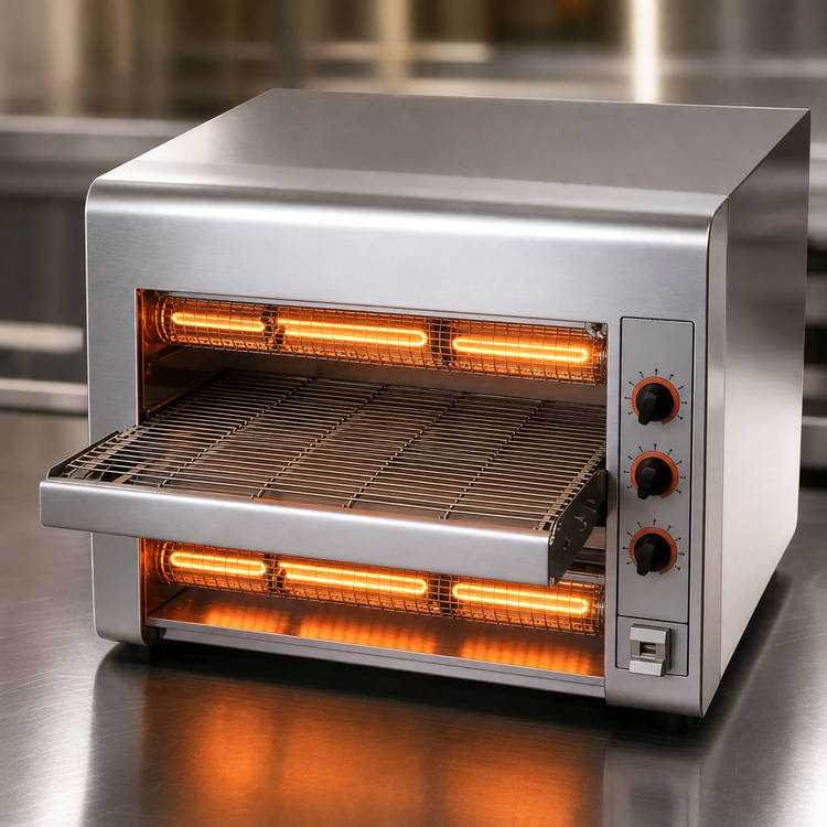 Product image #5 for BakeMax Countertop Single-Deck Electric Conveyor Oven, 18-1/2-Inch Wide, 14-Inch Belt