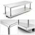 Thumbnail image #4 for Eagle Pass-Thru Shelf with Overshelf, 24 Inch W x 18 Inch D, Wall Mounted Stainless Steel