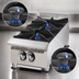 Thumbnail image #4 for Ultra-Max 12-Inch Countertop Gas Hot Plate, 2 Burners, 60,000 BTU