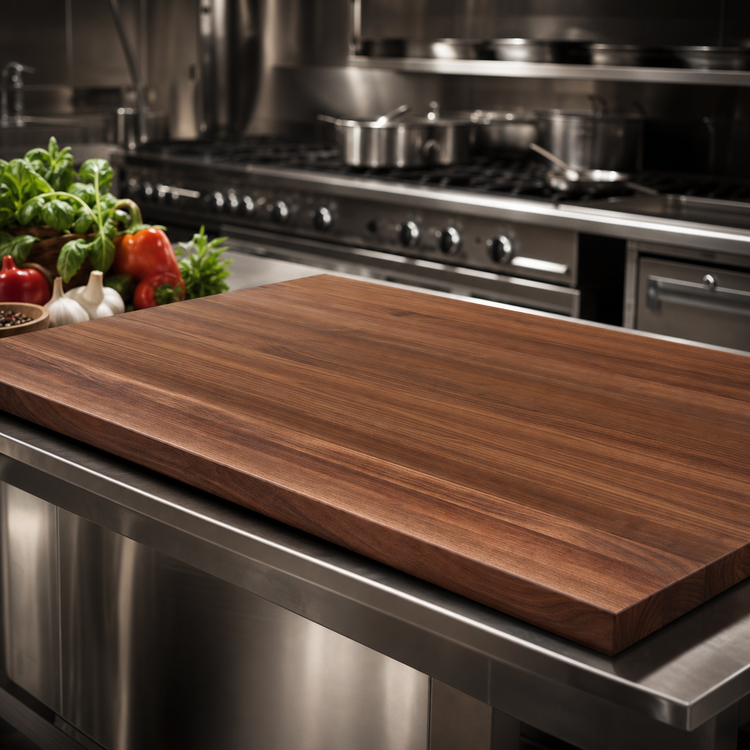 Product image #4 for Boos Block American Black Walnut Kitchen Countertop, 42 x 27 x 1-1/2 Inch, Full-Length Edge Grain, Penetrating Oil Finish