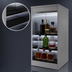 Thumbnail image #4 for Glastender 18-Inch Open Front Back Bar Liquor Display Cabinet with 3 Steps and LED Lighting