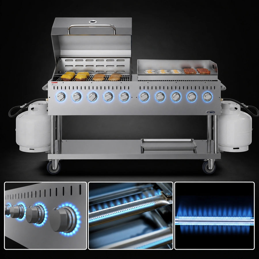 Ten High-Output Burners