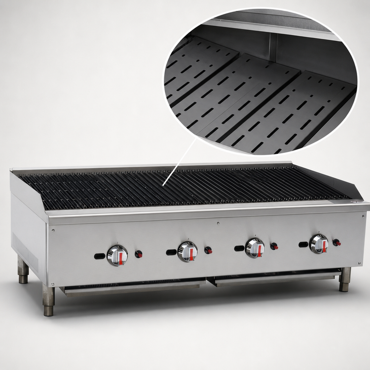 Product image #4 for Serv-Ware 48-Inch Natural Gas Radiant Charbroiler