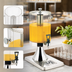 Thumbnail image #4 for Browne USA Foodservice Stainless Steel Polygonal Beverage Dispenser, 7 Qt, 12-Sided Clear Cylinder