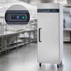 Thumbnail image #4 for Migali Industries Competitor Series® C-1F-HC 23 Cu. Ft. Single-Section Stainless Steel Reach-In Freezer, Top-Mount, Solid Locking Door