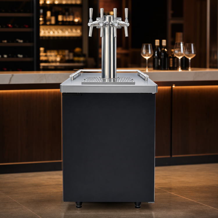 Product image #4 for Pro-Line E-Series One-Section Dual-Temperature Wine Cooler Dispenser, 25-Inch, 4-Faucet, Self-Contained Refrigeration