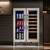 Thumbnail image #4 for KoolMore 24-Inch Dual Zone Wine and Beverage Cooler with Full Glass Doors, 21-Bottle/60-Can Capacity, Built-In or Freestanding