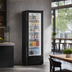 Thumbnail image #4 for Omcan Black Glass Door Refrigerated Merchandiser, 1-Section, 13.4 Cu. Ft.