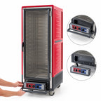 Thumbnail image #4 for Metro C5 Insulation Armour C539-CLFC-L Full-Height Heated Holding & Proofing Cabinet, Mobile, Clear Door, 35 Full-Size Pan Capacity, 120V