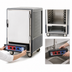 Thumbnail image #4 for Metro C5 3 Series Mobile Half-Height Heated Holding & Proofing Cabinet with Gray Insulation Armour, Fixed Wire Slides, and Solid Door