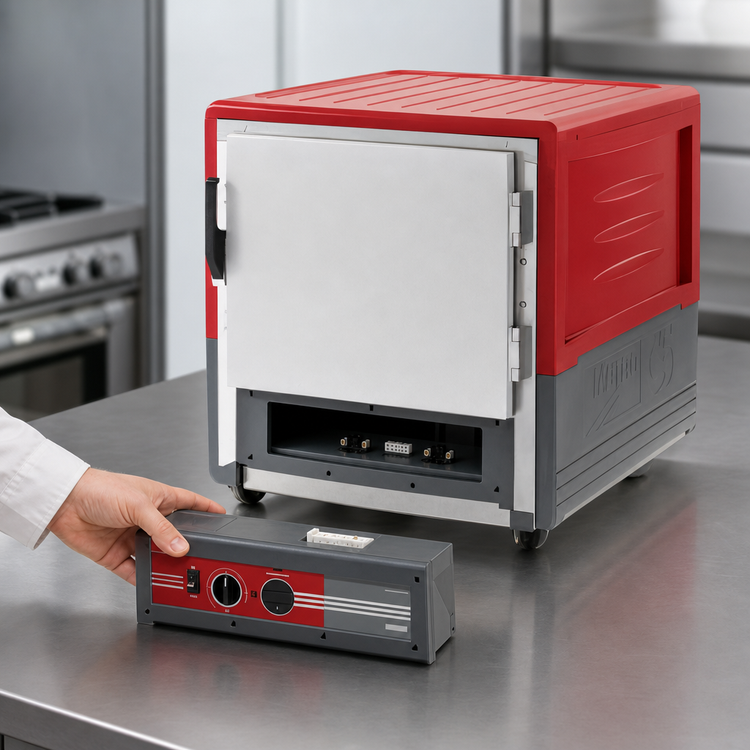 Product image #4 for Metro C5 3 Series Under Counter Heated Holding Cabinet, Full Solid Door, Low Watt, Red Insulation Armour, 10-Pan Capacity